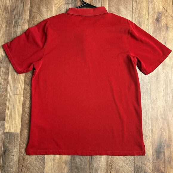 Columbia Elm Creek Polo Shirt Men's Medium Red‎ Short Sleeve Omni-Shade Fishing - Picture 3 of 9